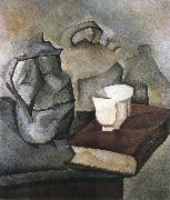 Juan Gris The still lief having book USA oil painting reproduction